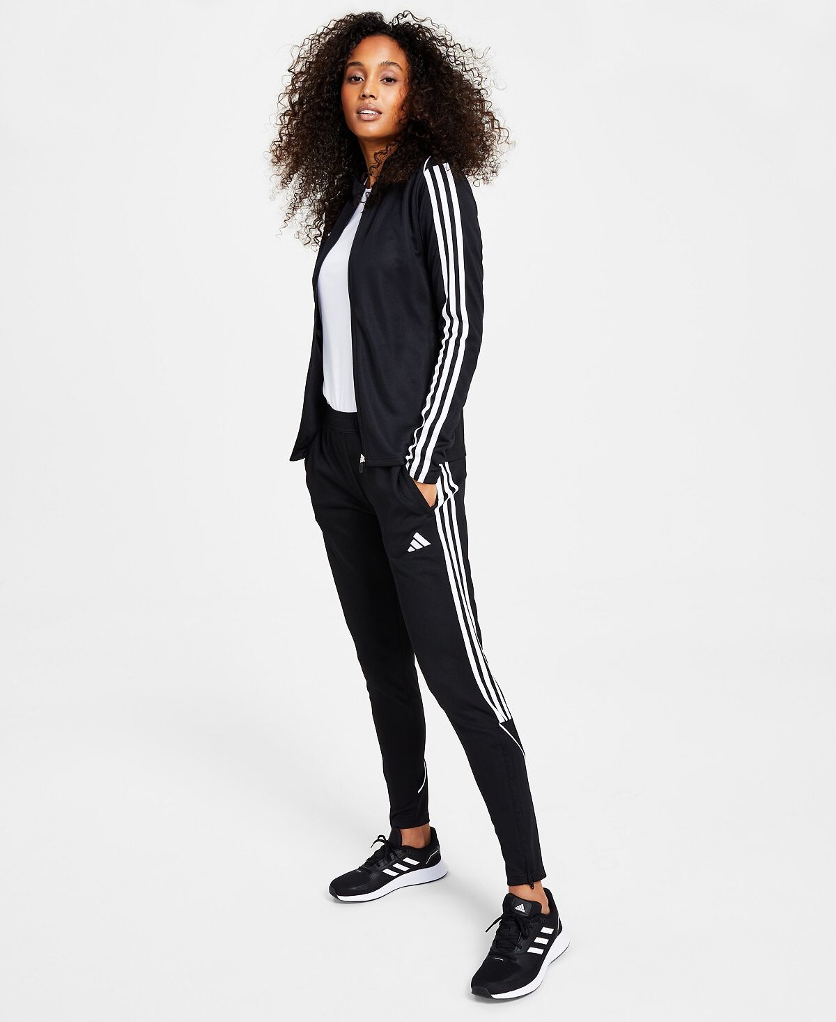 

Женские спортивные брюки tiro 23 adidas, черно-белый, Черный, Женские спортивные брюки tiro 23 adidas, черно-белый