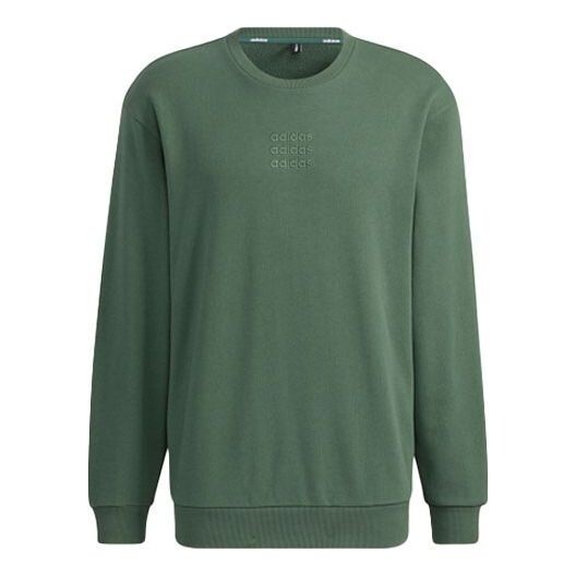 

Толстовка Men's adidas neo Logo Alphabet Printing Round Neck Green, зеленый