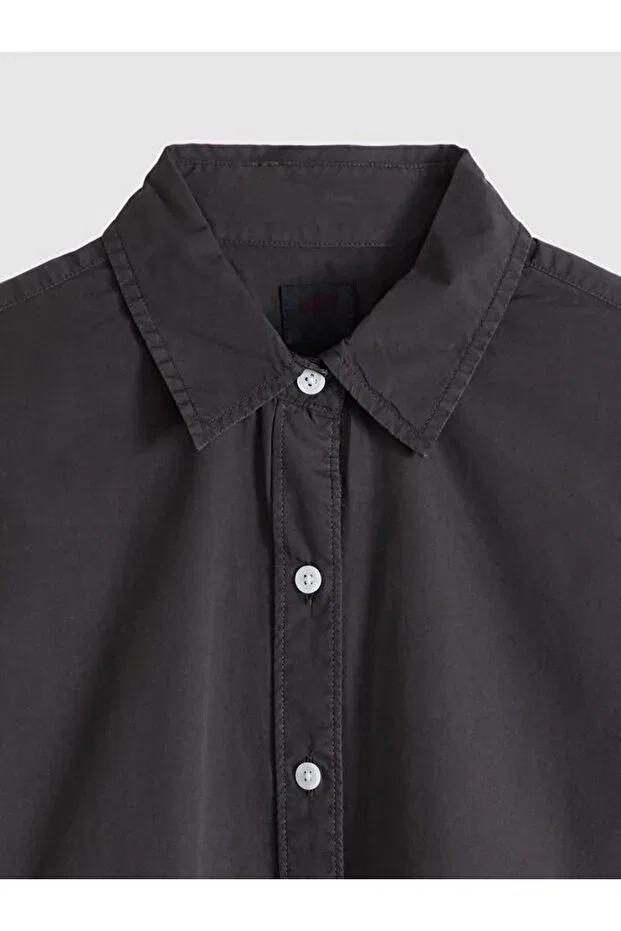 Женская рубашка с длинным рукавом хлопковая Levi'S, Black — фото 4