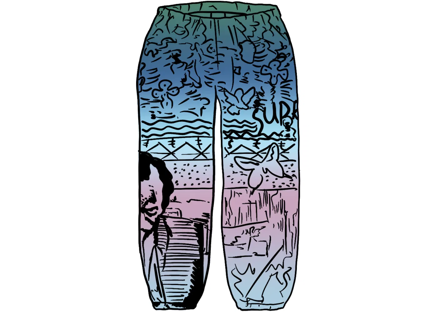 Мужские штаны Skate Pant Supreme, Blue