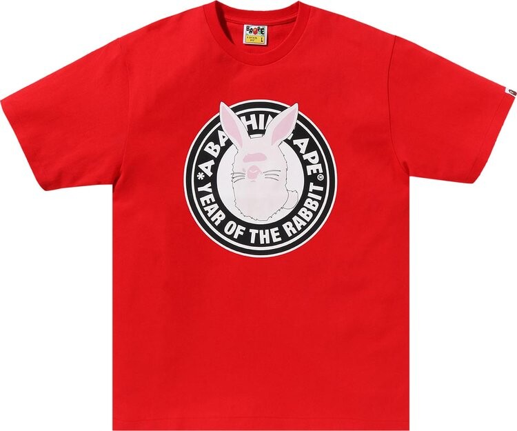 

Футболка BAPE Year Of The Rabbit Tee 'Red', красный