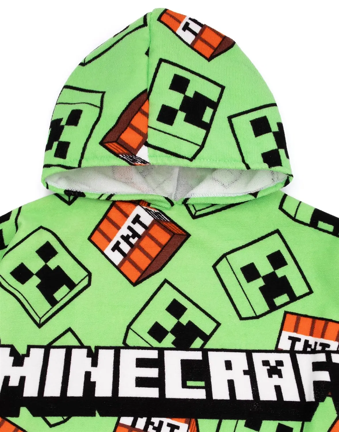 Детское пончо-полотенце Minecraft, Цвет Green — фото 2