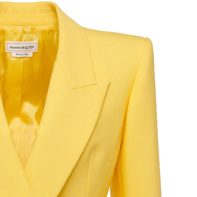 Женское пальто Alexander McQueen, Yellow — фото 3