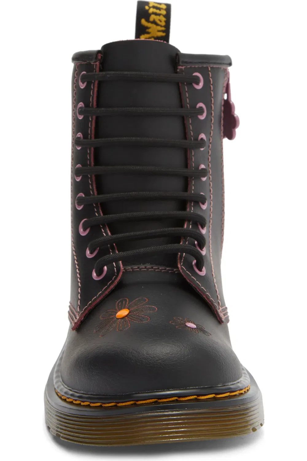 Детские ботинки Dr. Martens 1460, двухцветные, Black Dusty Rose — фото 4