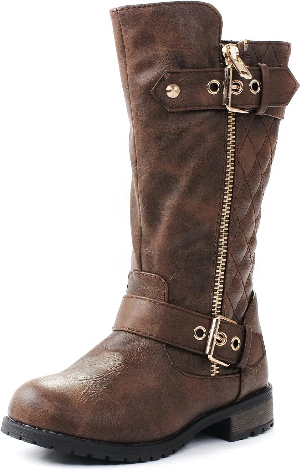 Детские сапоги для девочек с принтом Mango21 JJF Shoes, Brown — фото 2
