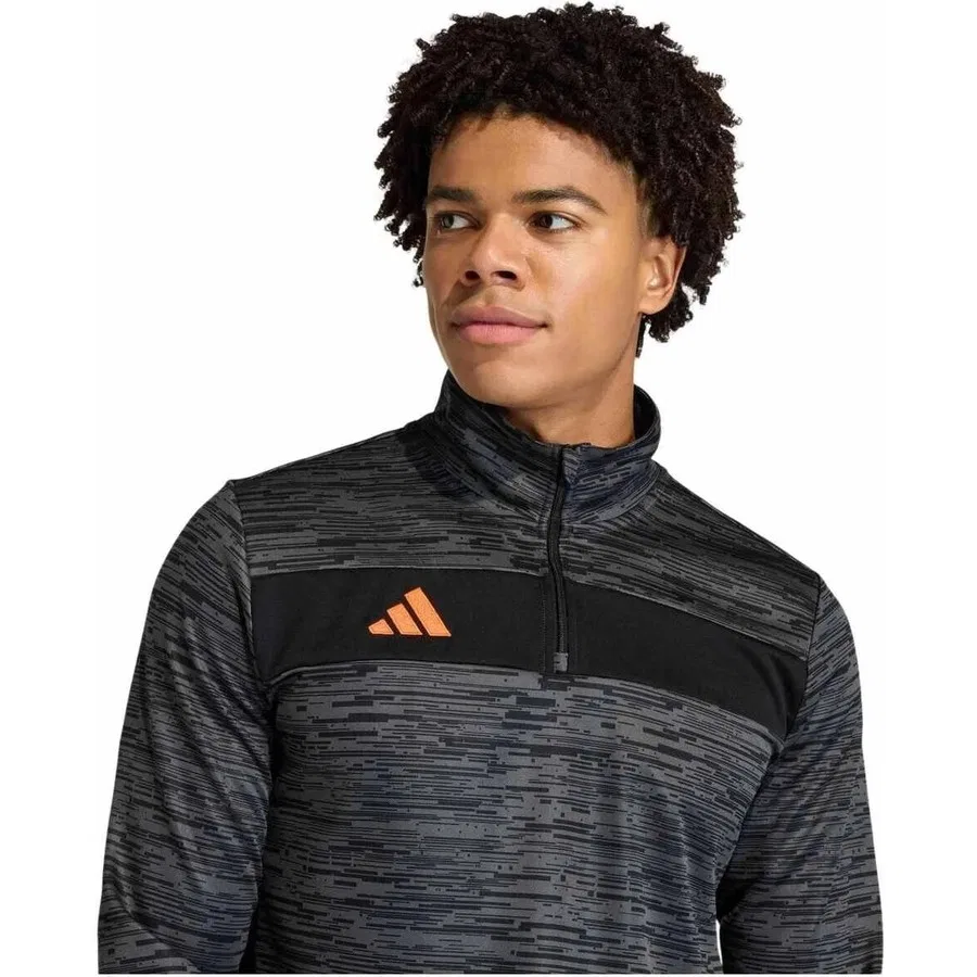 Мужская спортивная кофта с длинным рукавом adidas Tiro Es Top, Черный — фото 3