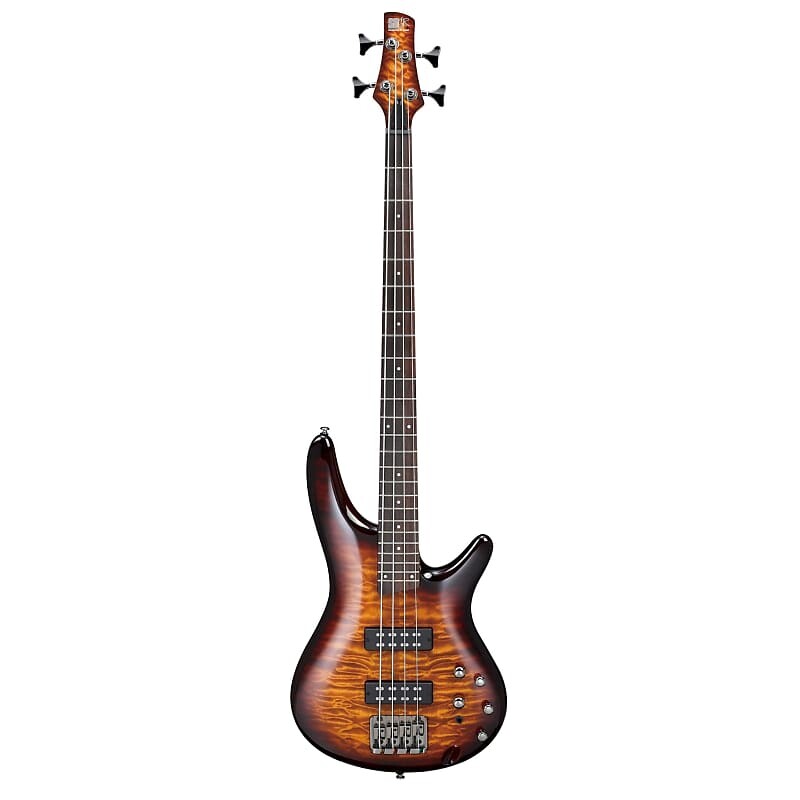 

4-струнная электрическая бас-гитара Ibanez SR400EQMDEB из стеганого клена