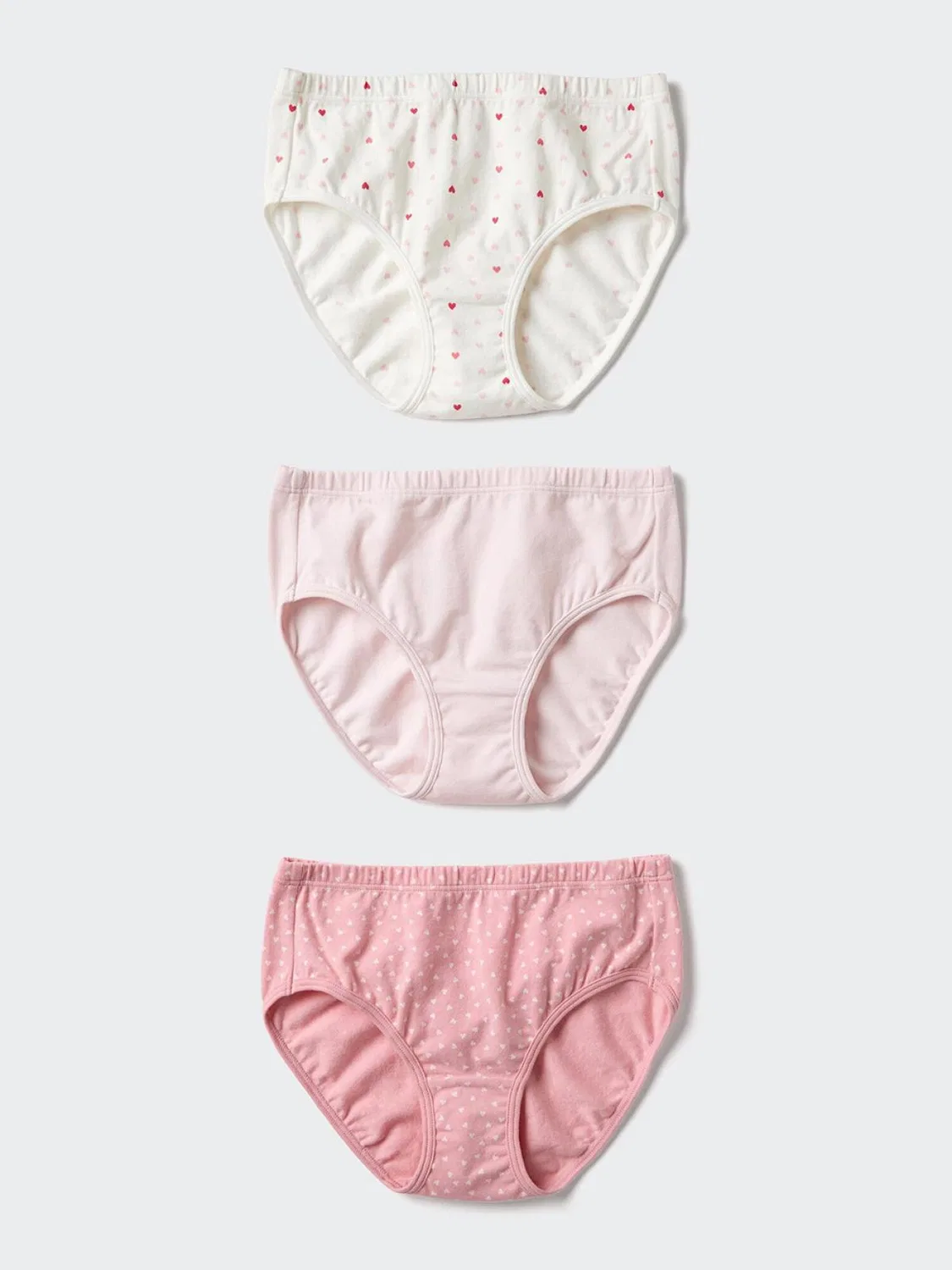 Трусы детские комплект из 3 штук Uniqlo, розовый