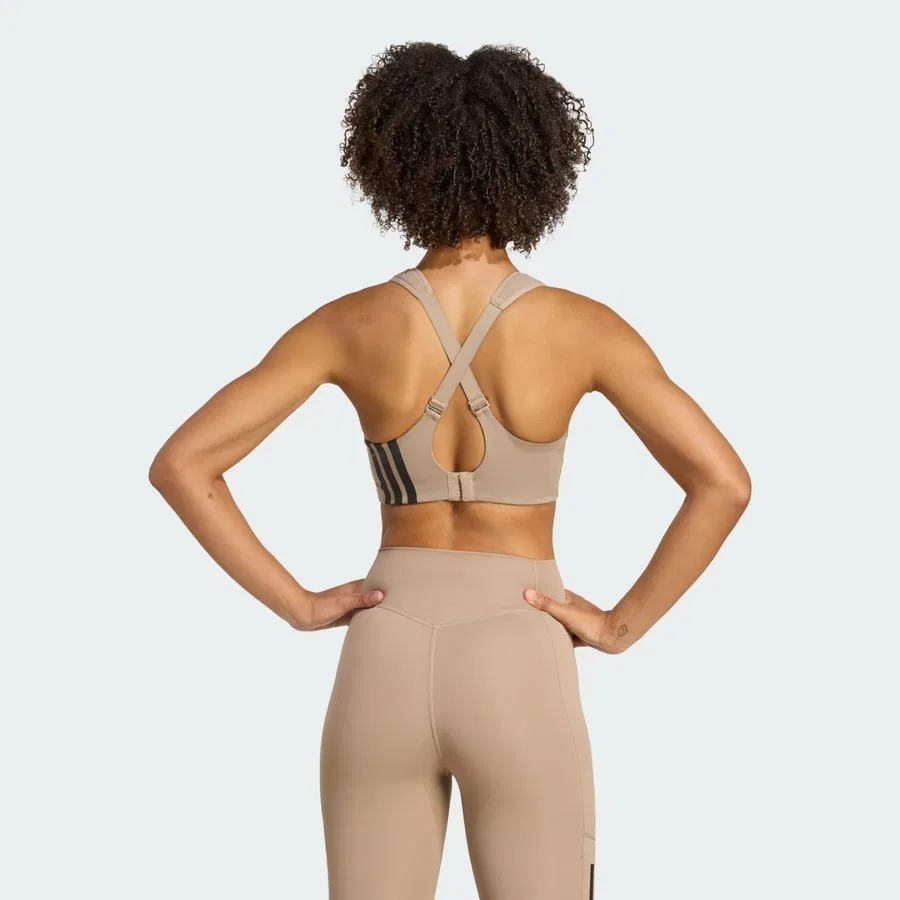 Спортивный топ с высокой поддержкой для тренировок Tlrd Impact Training High Support Bra adidas, Черный — фото 4