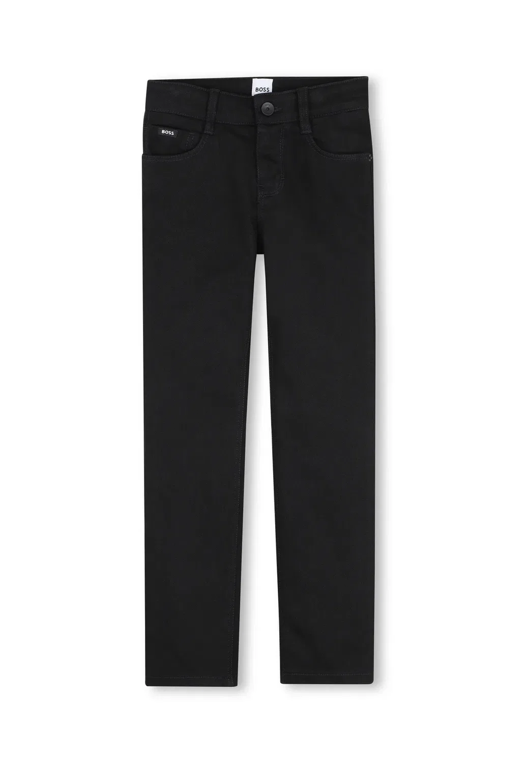 Pantalon en denim - джинсы зауженного кроя Boss Kidswear, Black — фото 2