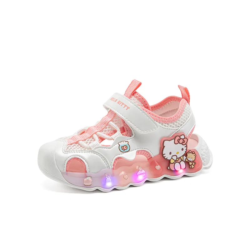 Детские сандалии Hello Kitty, антиударные, дышащие, низкий верх, Sanrio, Cherry Blossom Pink — фото 4