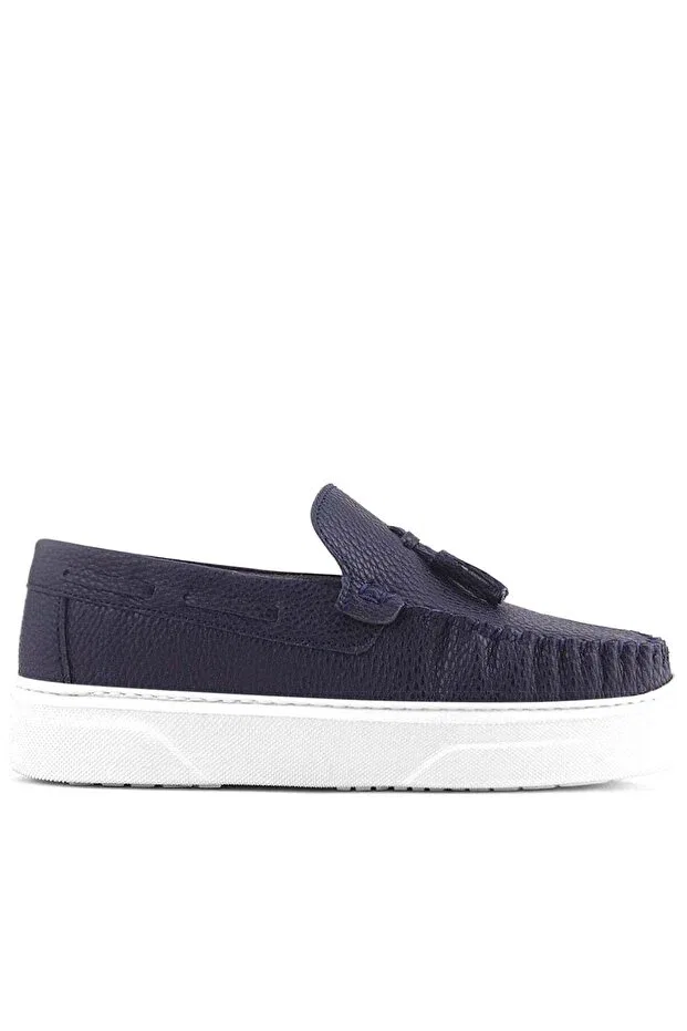 Детские мокасины для мальчиков с плоским ходом Rakerplus, Navy Blue — фото 3