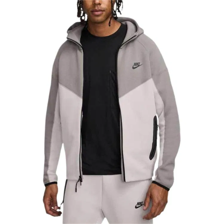 Мужская куртка из флиса Nike Tech Fleece Windrunner, серый