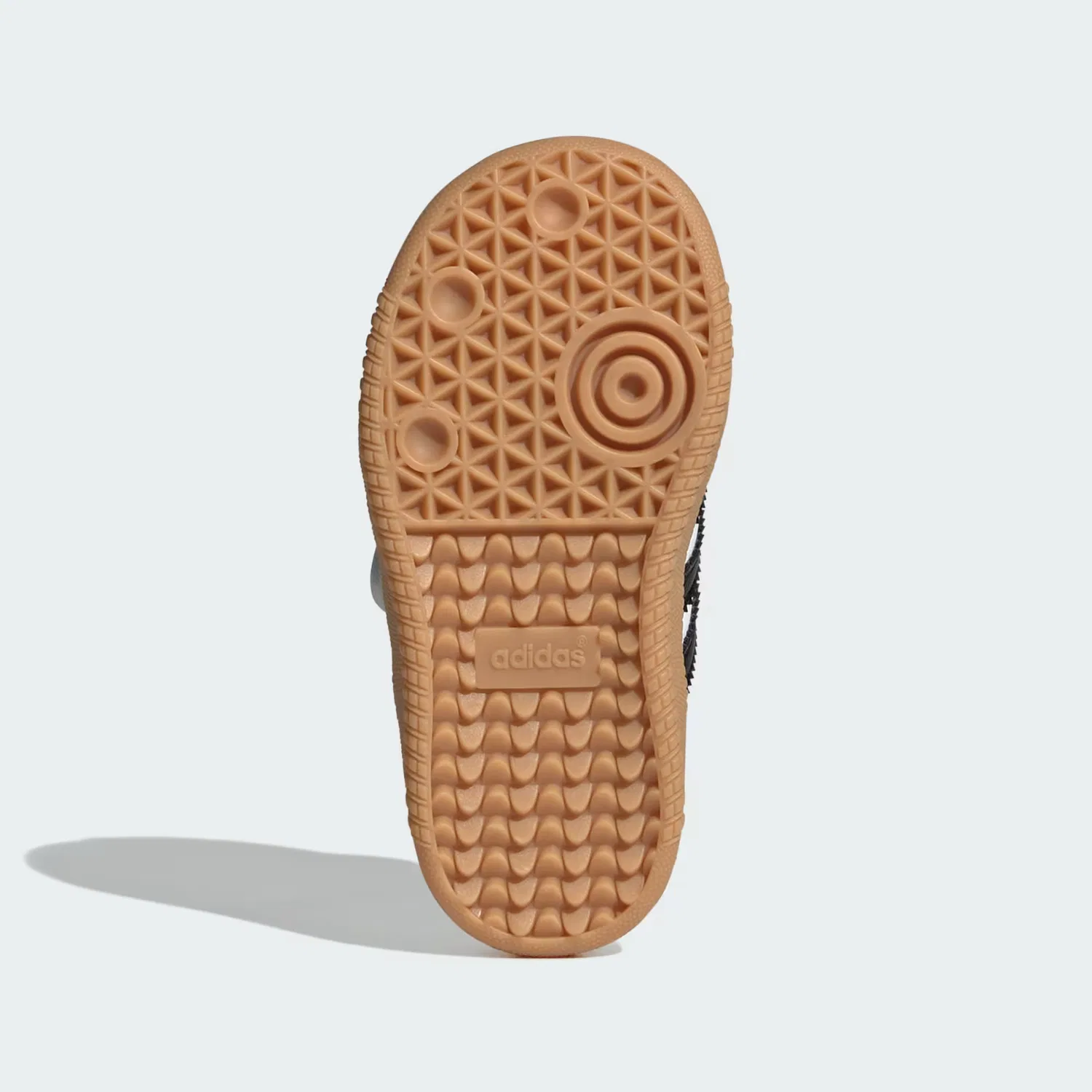 Детские кроссовки на липучках Samba Jane Adidas Originals, белый/черный/каучуковый — фото 3