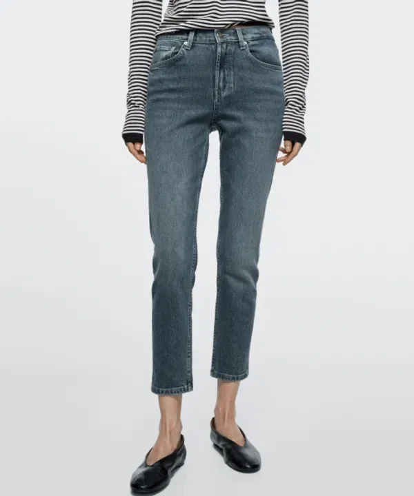 Джинсы облегающие, завышенная талия, Massimo Dutti