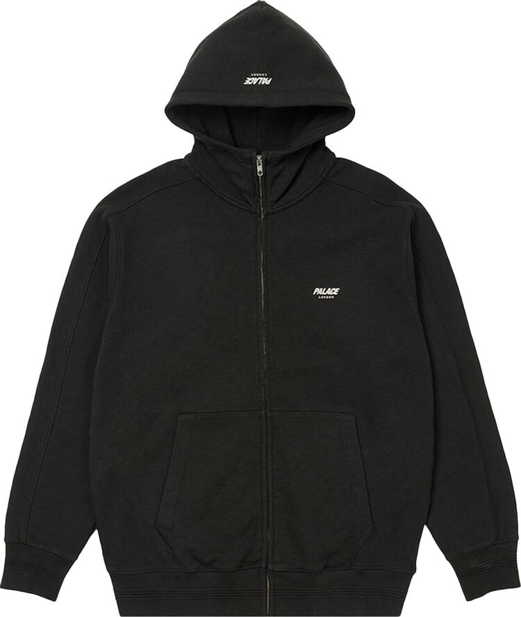 

Толстовка Palace Slub Zig Zag Zip Hood 'Black', черный