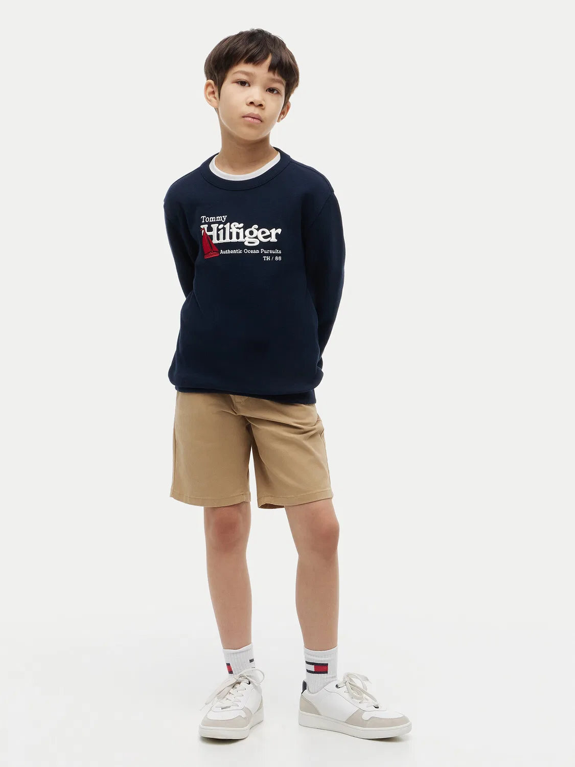 Толстовка стандартного кроя для мальчика Embroidery Graphic Tommy Hilfiger, темно-синий — фото 2
