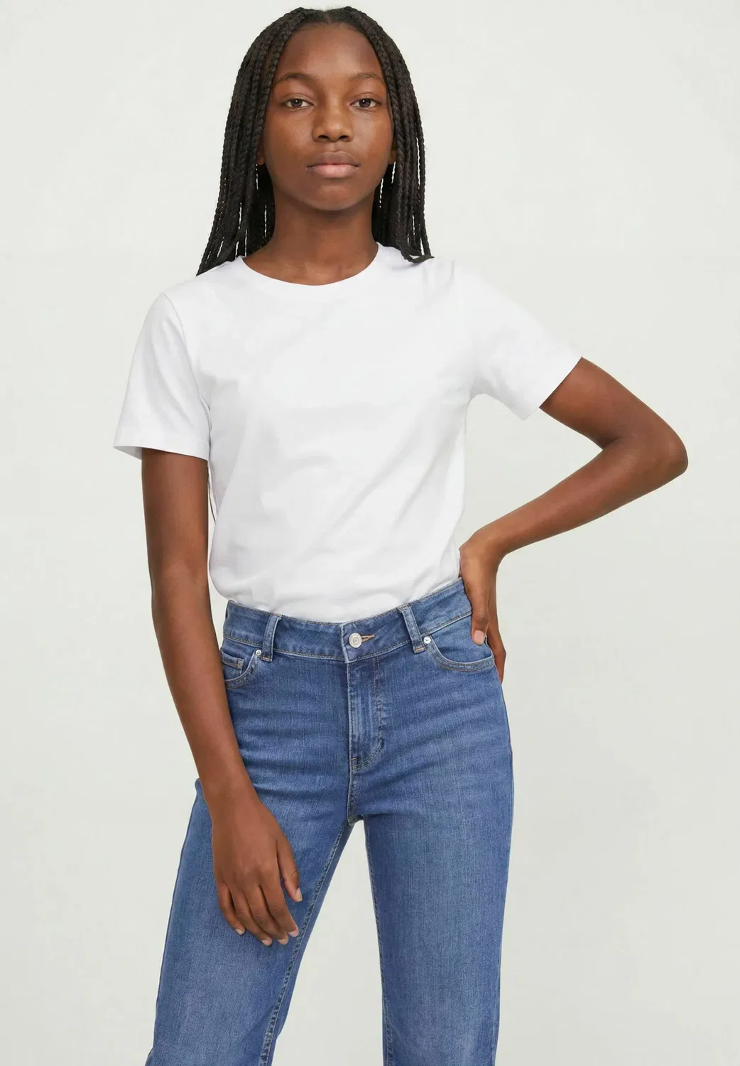 Джинсы зауженного кроя jxnice sl-str c8220 jeans dnm grl bn slim fit jeans girls - прямые джинсы Jjxx, Blue Denim — фото 4