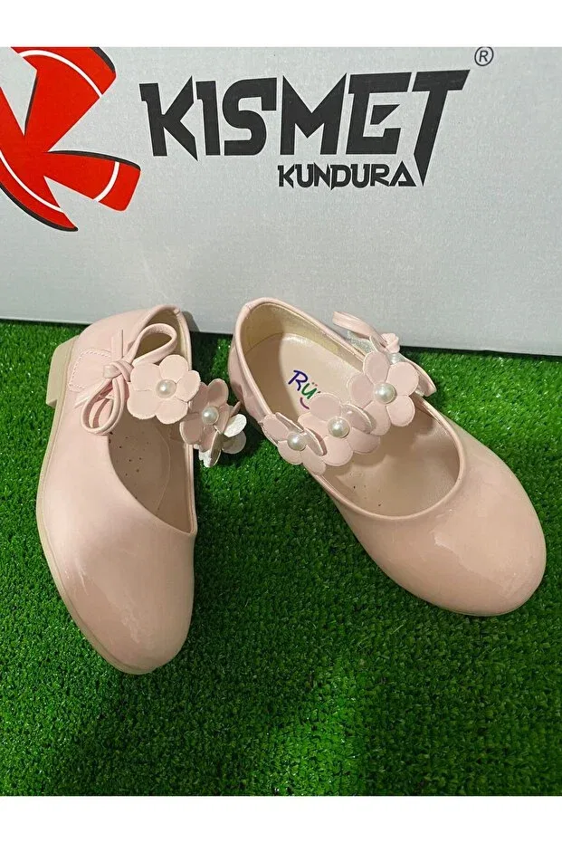 Детские балетки для девочек с бантом Kismet Kundura, Pink — фото 3