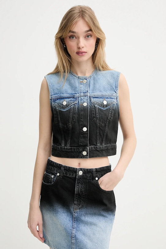 

Джинсовая жилетка Moschino Jeans, синий