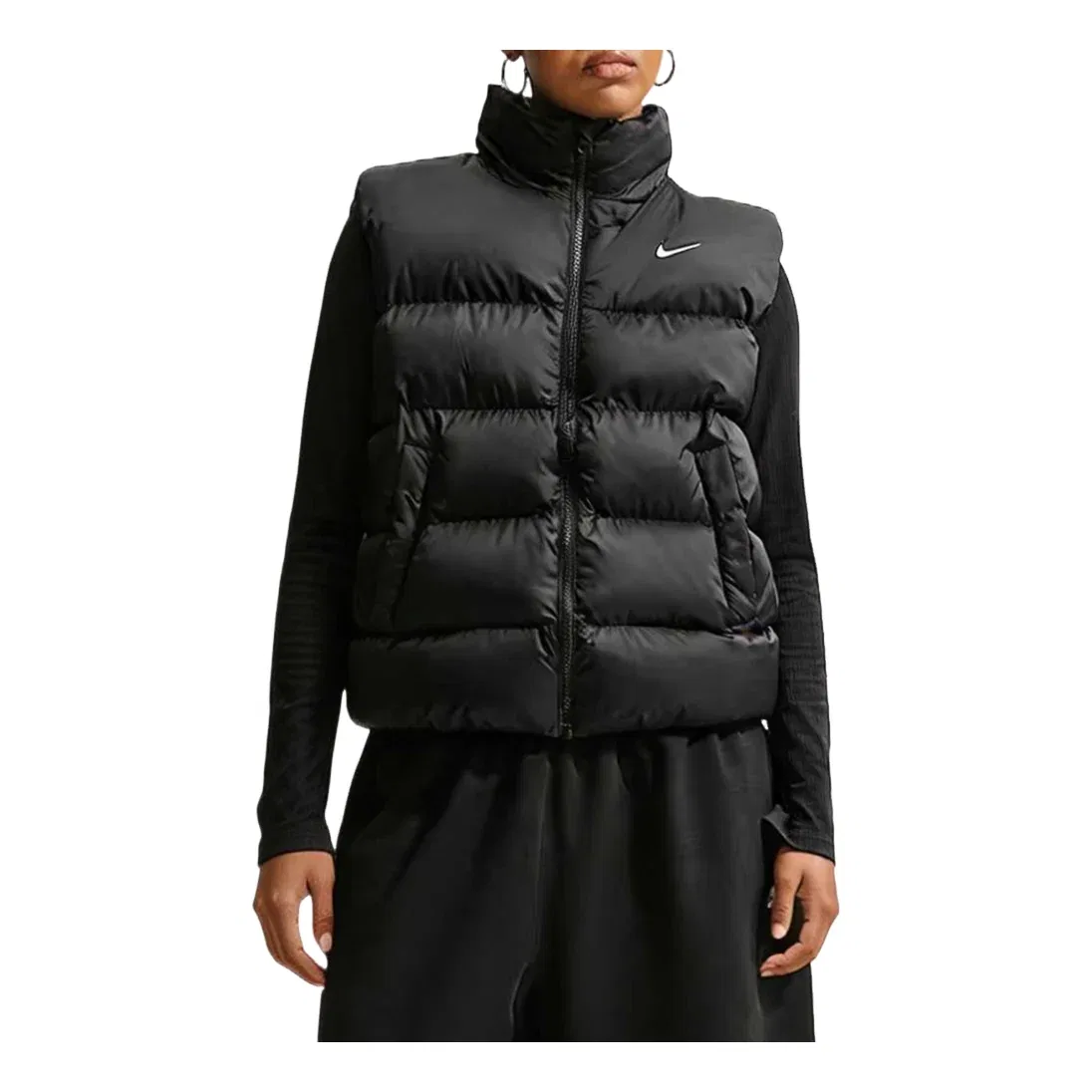 Женский жилет Sportswear Therma-FIT Vest 'Black Sail' Nike, Black/Sail