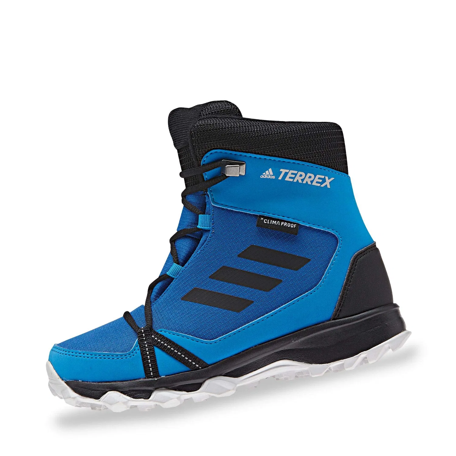 Детские ботинки для мальчиков и девочек с высоким верхом Terrex Snow Cp Cw K Adidas, Blue Belazu Negbás Griuno 000