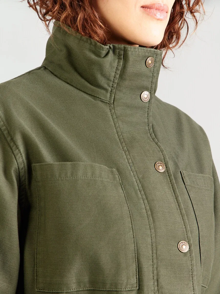Куртка LEVI'S Between-Season 'Karlie' оливкового цвета — фото 3