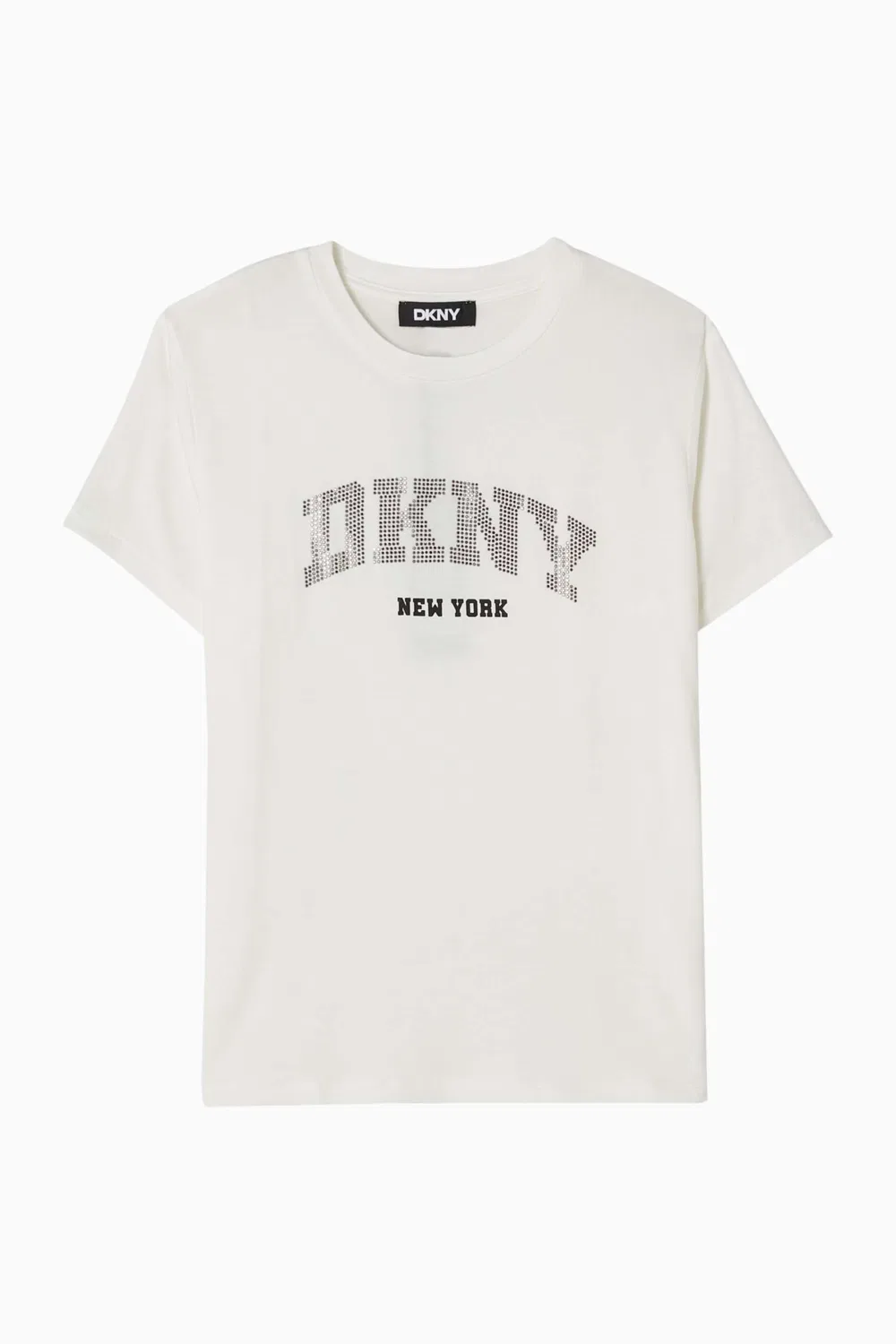 Футболка с логотипом из джерси DKNY