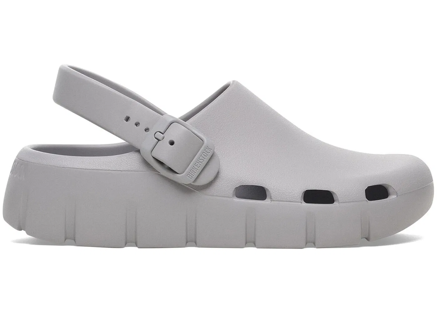 Детские сандалии-шлепанцы с регулируемым ремешком Birkenstock Birki Flow EVA, Stone Coin