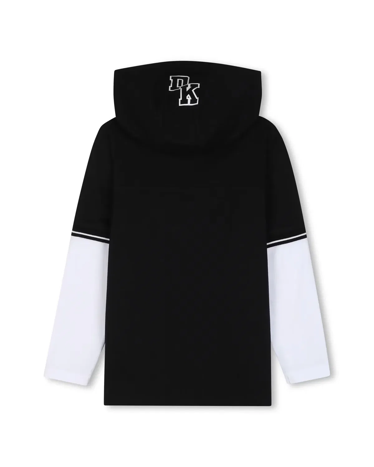 Детская футболка с длинным рукавом с принтом DKNY, Negro — фото 3