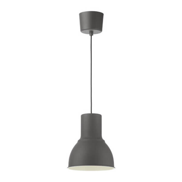 Подвесной светильник Ikea Hektar 22 см, темно-серый