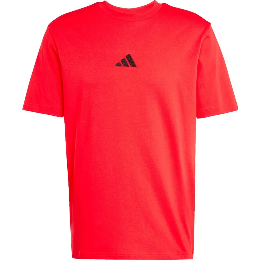 Футболка с коротким рукавом модель Sportswear JF1095 Essentials Small Logo Single Jersey Tee adidas, Красный — фото 3
