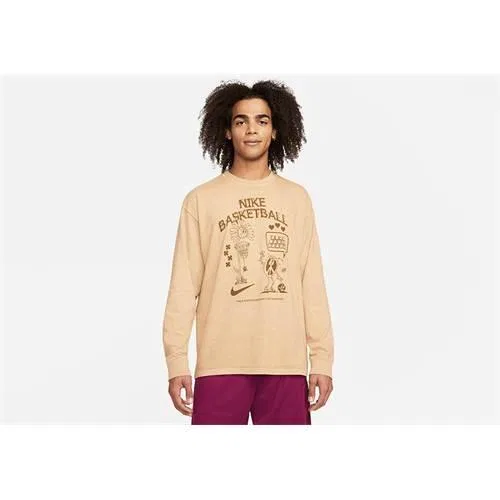 Мужская футболка с длинным рукавом Basketball fur den Frieden Nike, Beige