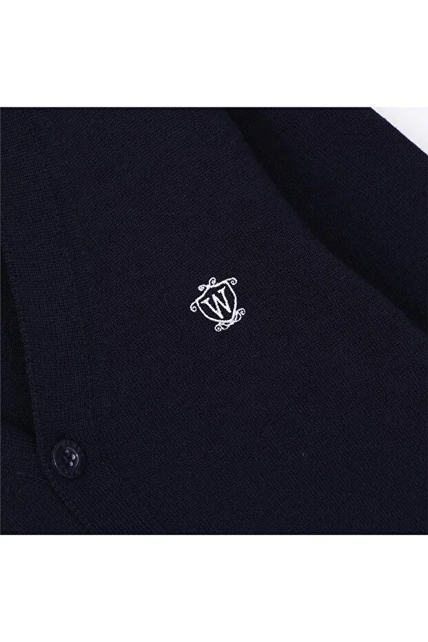 Детский кардиган для мальчиков с V-образным вырезом Wanex, Navy Blue — фото 4
