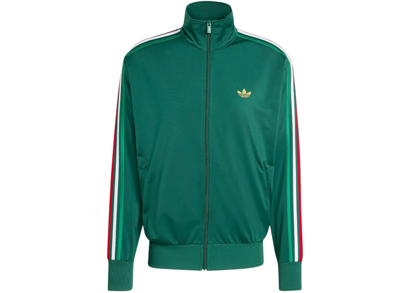 Мужская куртка Firebird Track Top Adidas, Team Dark Green Bold Green White