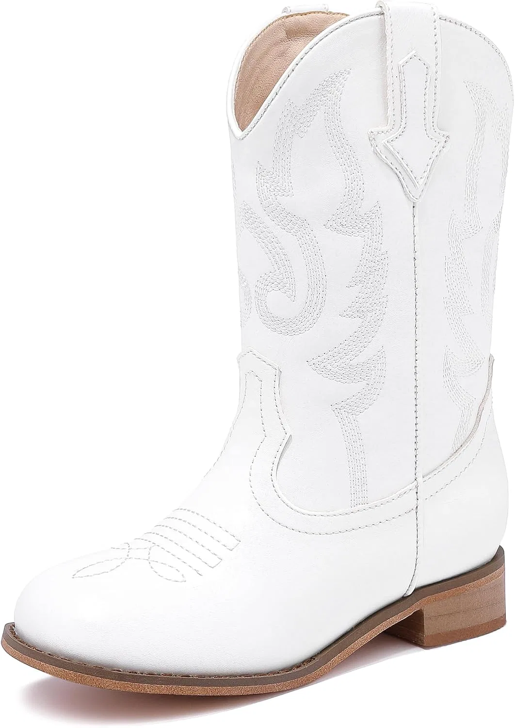Детские сапоги для девочек с блестками Cowgirl Boots Motasha, Pure White