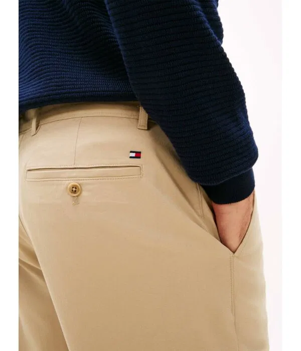Мужские брюки-чинос зауженные Harlem Tommy Hilfiger, бежевый — фото 4
