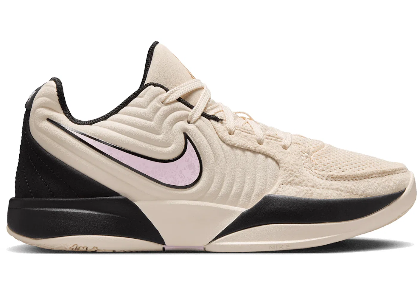 Детские кроссовки для мальчиков баскетбольные Nike Ja 2, Coconut Milk/Black/Apricot Agate/Pink Foam