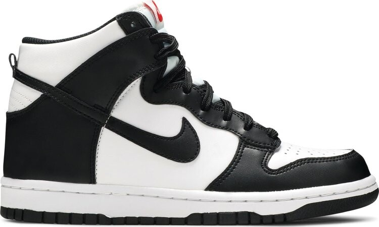 

Кроссовки Nike Dunk High GS 'Black White', черный