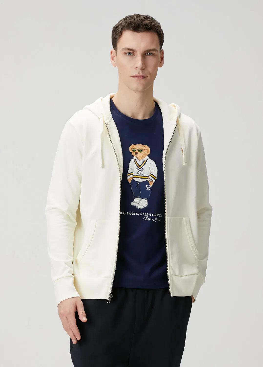 Свитшот с капюшоном Polo Ralph Lauren, ecru