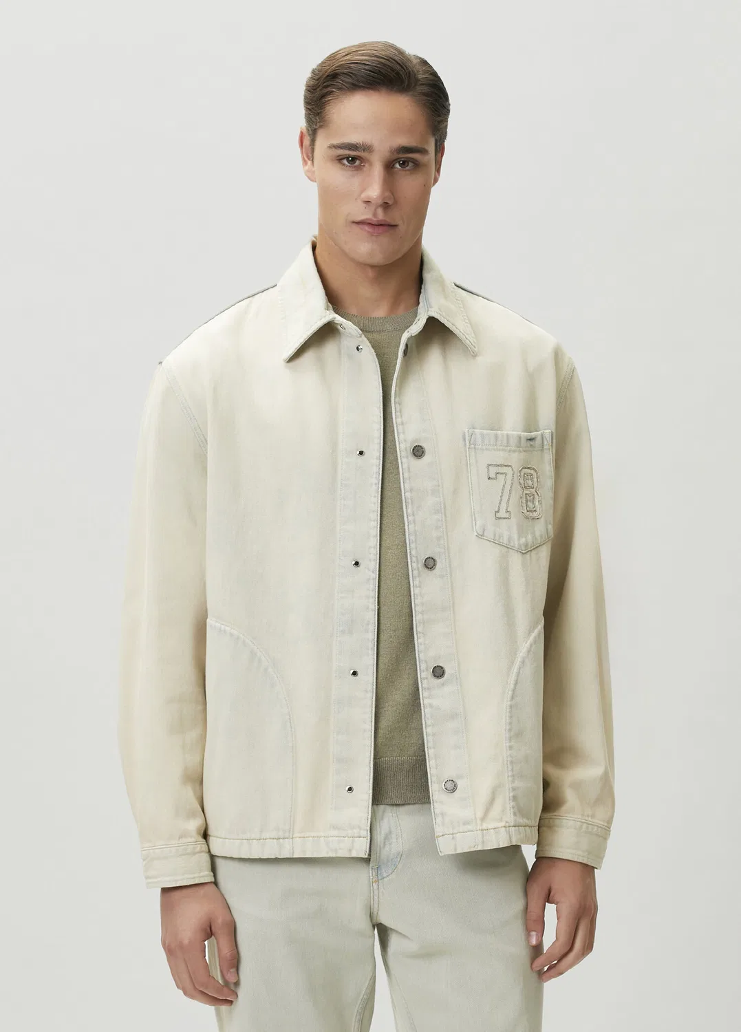 Джинсовая куртка Golden Goose, light blue