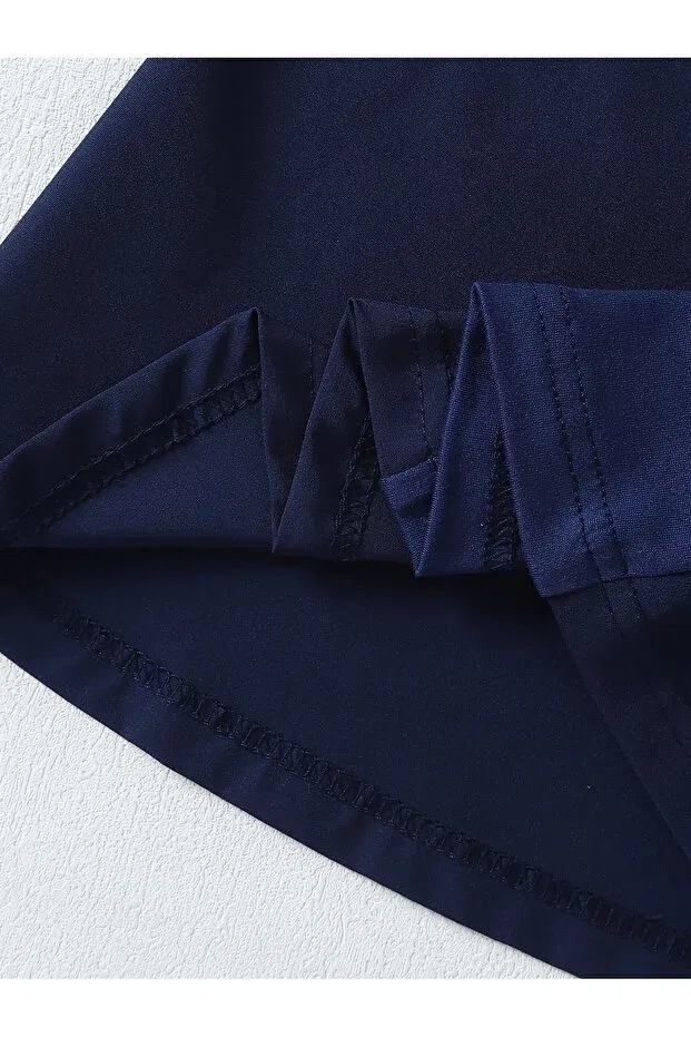 Детское платье для девочек хлопковое Uyguntarz, Navy Blue — фото 4