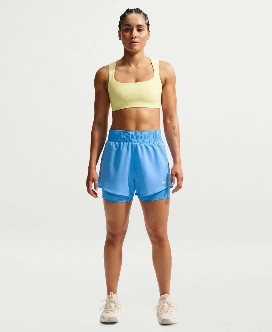 Женские шорты с длиной 7 см с технологией Dri-FIT модель One 2-in-1 Nike, University Blue/White