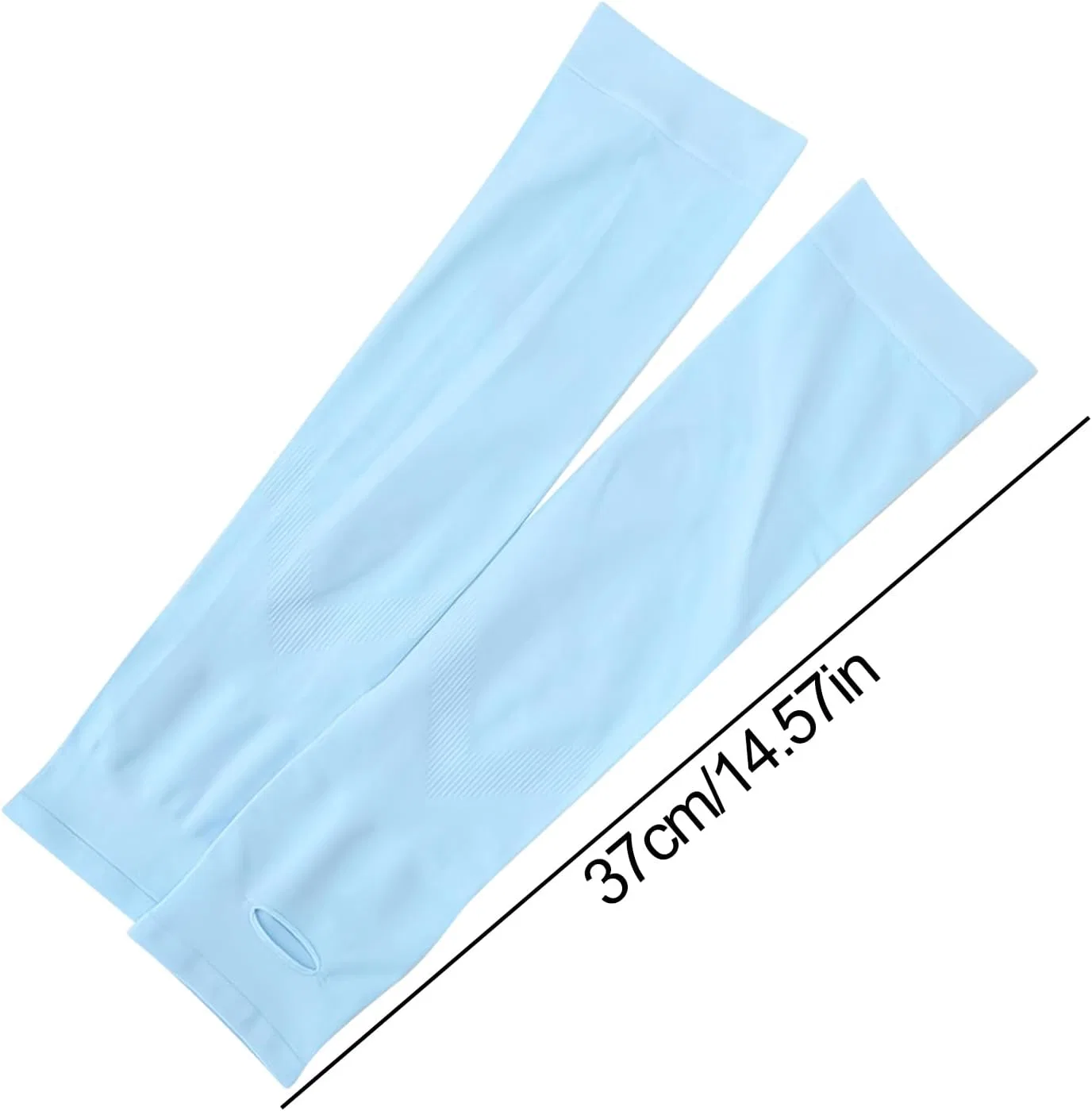 Солнцезащитные нарукавники, велюр, 37 см, Hellblau Generic — фото 3