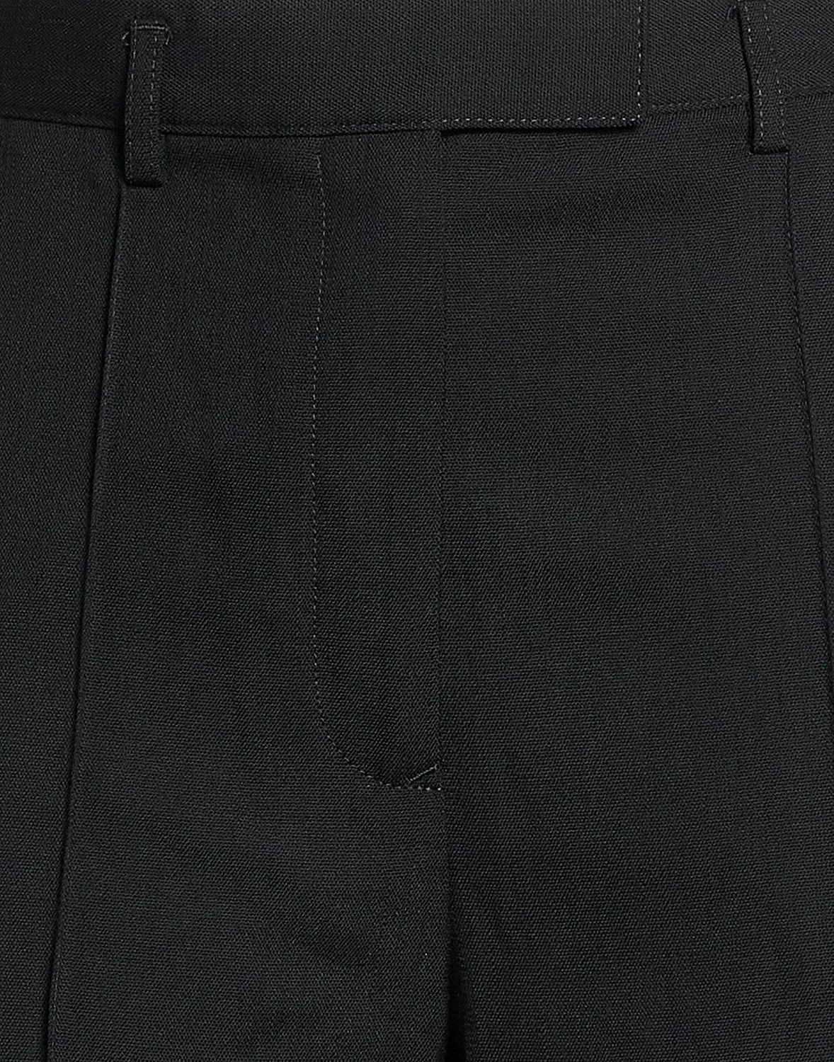 Женские брюки прямого кроя из крепа Acne Studios, черный — фото 4