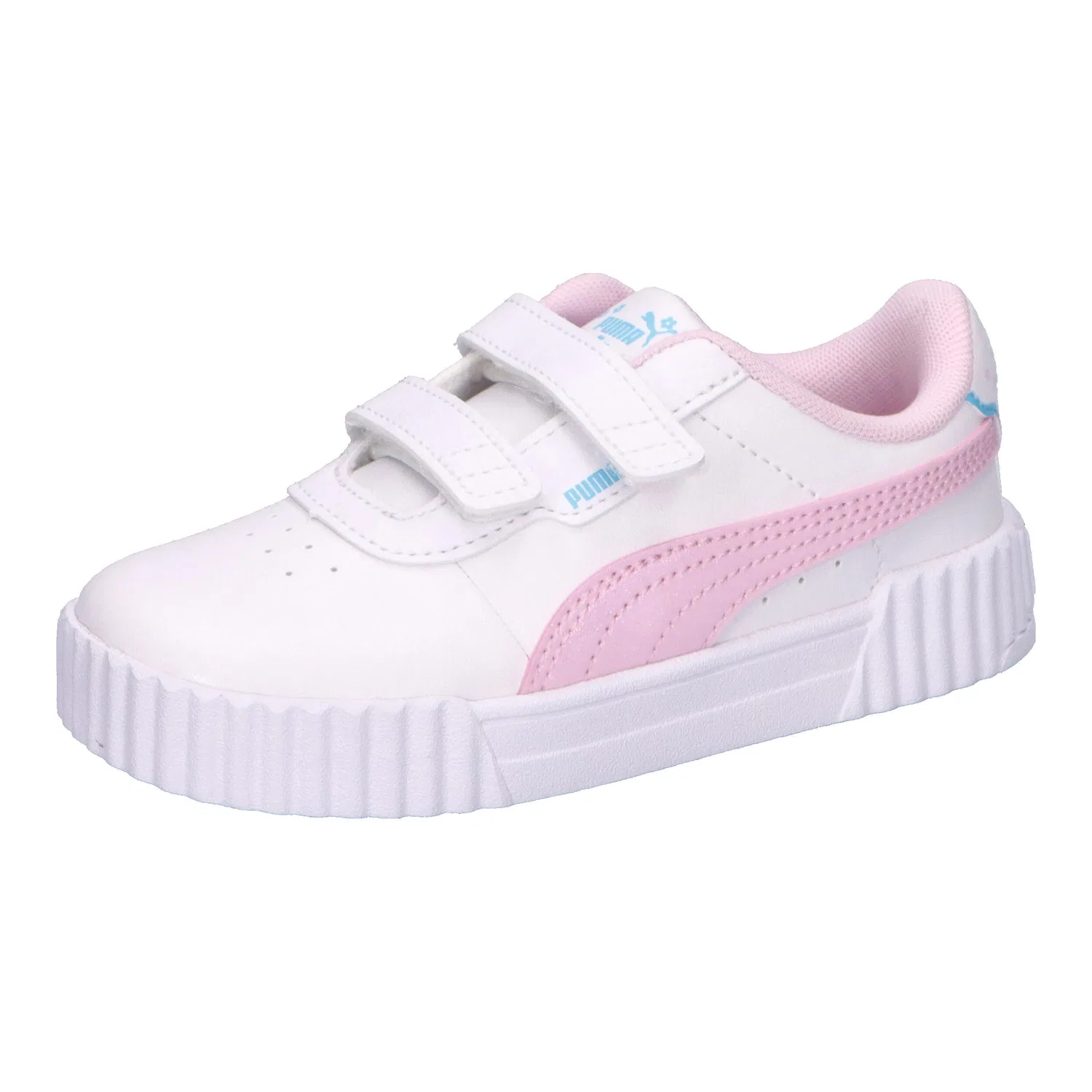 Детские кроссовки для девочек с дизайном Carina 3.0 Jelly Heaven Puma, Цвет Weiss Rosa Weiss