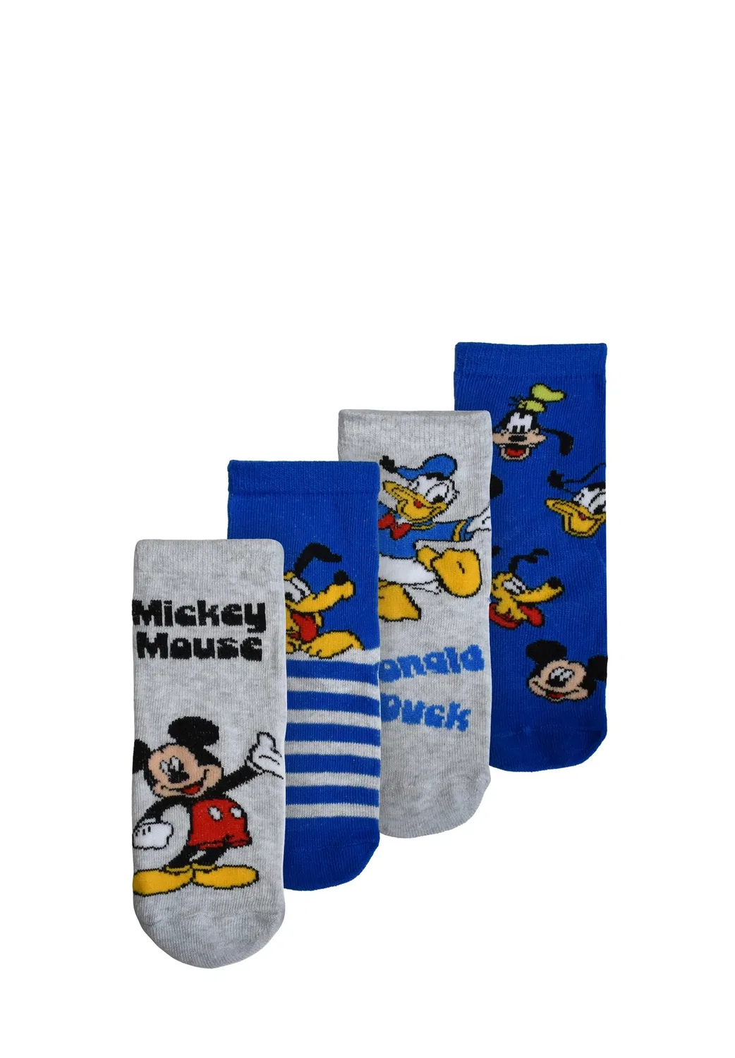 4Er pack mickey mouse, donald duck pluto socken sneakersocken söckchen - socks Disney, Mehrfarbig — фото 3