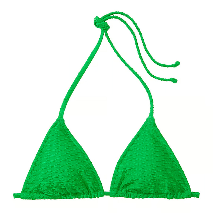 

Топ бикини Victoria's Secret Swim Mix & Match Triangle Fishnet, зеленый