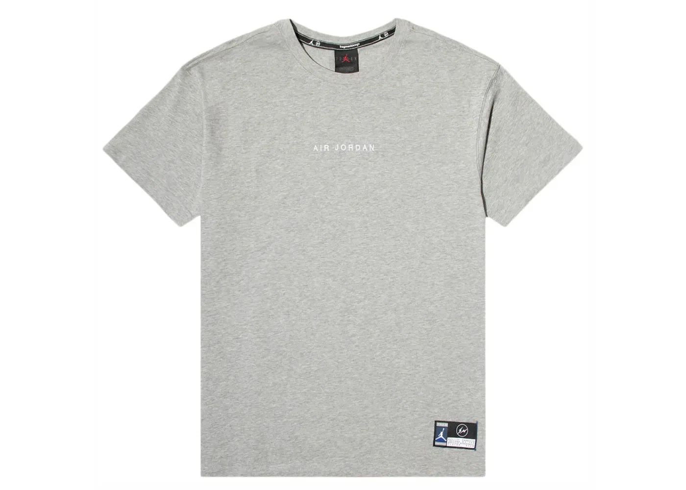 Мужская футболка с принтом Jordan Fragment Lifestyle Dark Grey Heather/Navy/Sport Royal/White