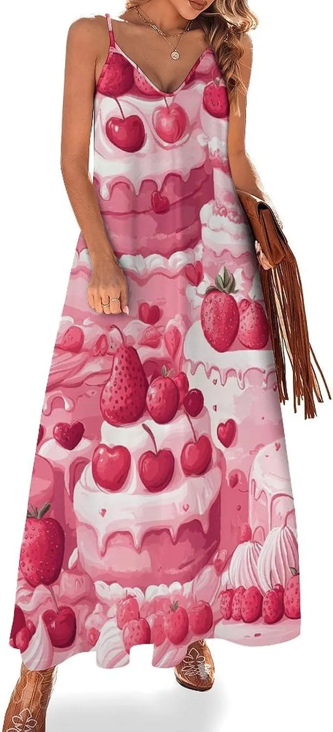 Женское свободное платье на бретелях Pinkcakes, Style